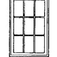 Grandt Line 3739 O 48? x 72? Masonry Single Sash-9-Light Windows (Pack of 2)