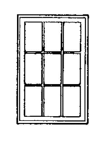 Grandt Line 3739 O 48? x 72? Masonry Single Sash-9-Light Windows (Pack of 2)