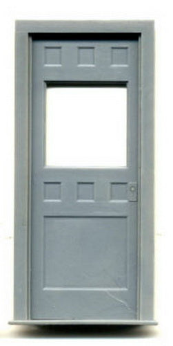 Grandt Line 3935 G Working Door With Square Window Hinges & Knob