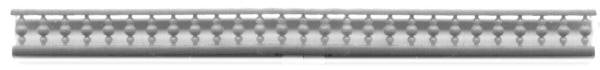 Grandt Line 5018 HO 2-1/8" x 7/8" Upper Porch Spool Trim (Pack of 4)