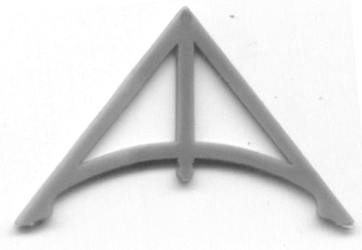 Grandt Line 5227 HO 1-1/32" x 11/16" 77° Angle Gable Trim (Pack of 4)