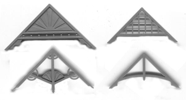 Grandt Line 8024 N 4 Different Styles Gable Trim Assortment (Pack of 8)