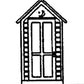 Grandt Line 8026 N 5/16" x 5/16" x 11/16" Outhouse Kit (Pack of 2)
