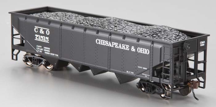 Bachmann 17602 HO Chesapeake & Ohio 40' Quad Hopper Car #71515