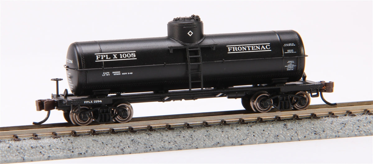 Bachmann 17853 N Scale Frontenac ACF 36' 6" 10,000-Gallon Tank Car (Black)