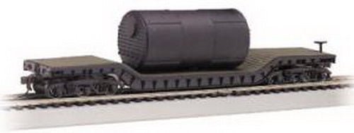 Bachmann 71395 N Undecorated 52' Center-Depressed Flat with Boiler