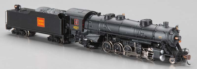 Bachmann 83355 Spectrum N Scale Canadian National 2-10-2 Steam Loco #4201