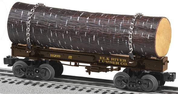 Lionel 6-27836 O Elk River Lumber Skeleton Log Car