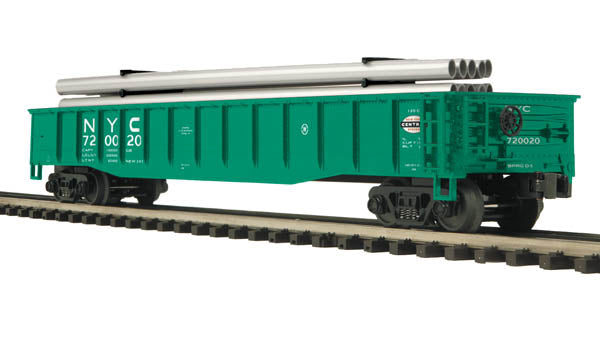 MTH 20-98901 MTH 2098901 O Scale NYC Gondola w/Pipe Load