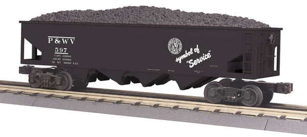 MTH 30-75415 O Pittsburgh & West Virginia 4-Bay Hopper #597