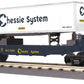 MTH 30-76463 O Chessie Flat Car w/ Trailer #9352