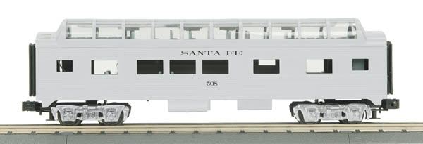 MTH 33-6056 O Santa Fe O-27 Streamlined Full-Length Vista Dome Car