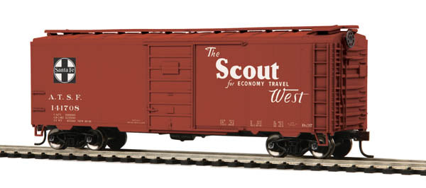 MTH 85-74079 HO Scale Santa Fe 40' PS-1 Box #141708