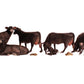 Woodland Scenics A1955 HO Scenic Accents Black Angus Cow Figures (Set of 11)