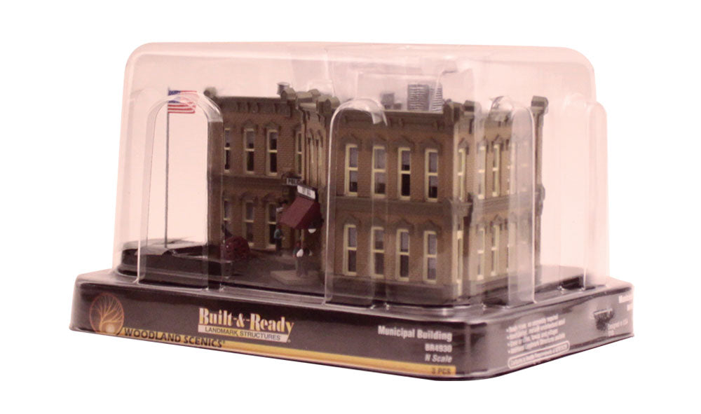 Woodland Scenics BR4930 N Scale Municipal Building Built-&-Ready