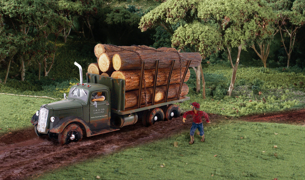 Woodland Scenics AS5343 N AutoScenes Tim Burr Logging (Pack of 2)
