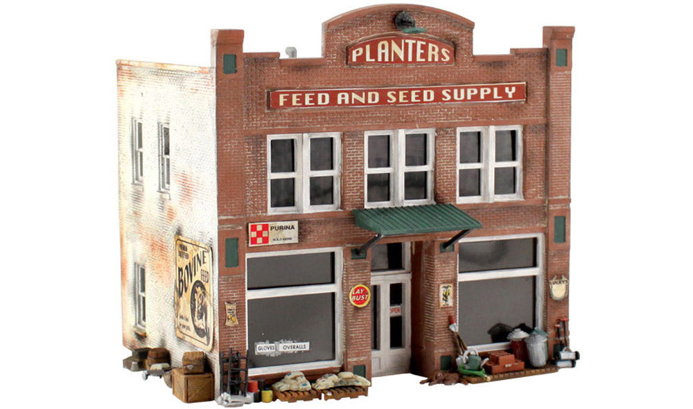 Woodland Scenics PF5201 N Planters Feed and Seed Supply Building Kit