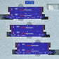 Kato 106-6166 N Pacer Maxi-IV 53' Stack Car #6303 w/Pacer Containers (Pack of 3)
