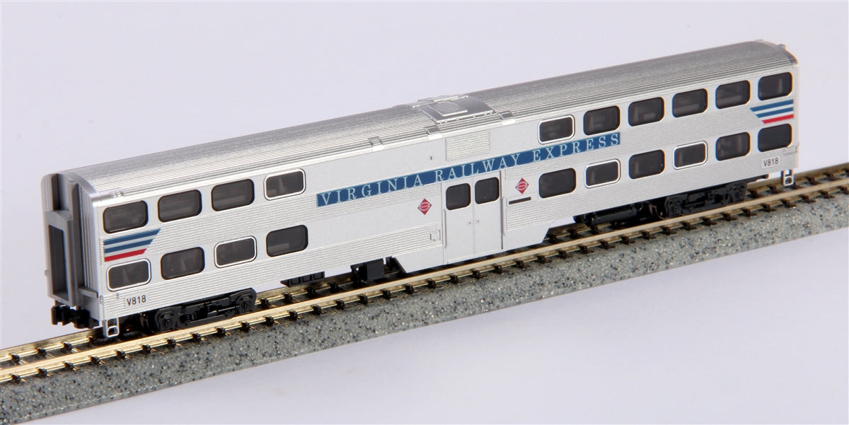 Kato 156-0946 N Virginia Railway Express Bi-Level Commuter Coach #V818