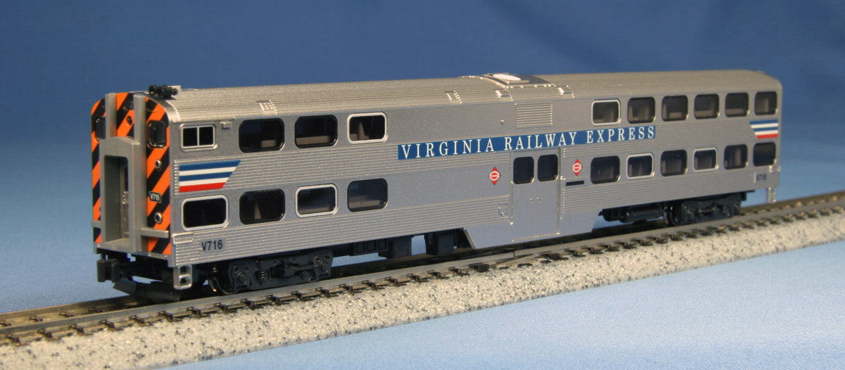 Kato 156-0947 N Virginia Railway Express Bi-Level Commuter Cab-Coach #V716