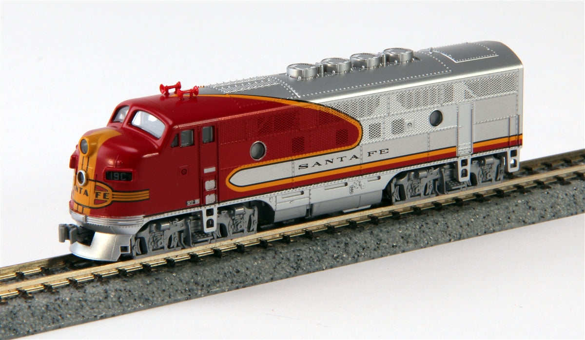 Kato 176-1110 N ATSF Warbonnet F3A Diesel Locomotive Standard DC #19C