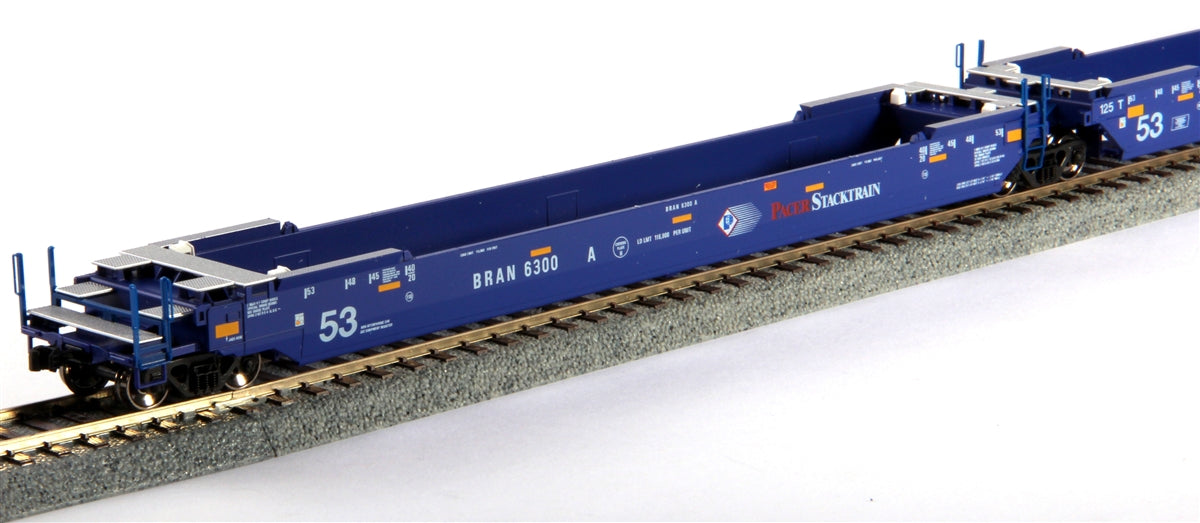 Kato 30-9033 HO Gunderson Maxi-IV 53' Double Stack Car Pacer (Pack of 3)