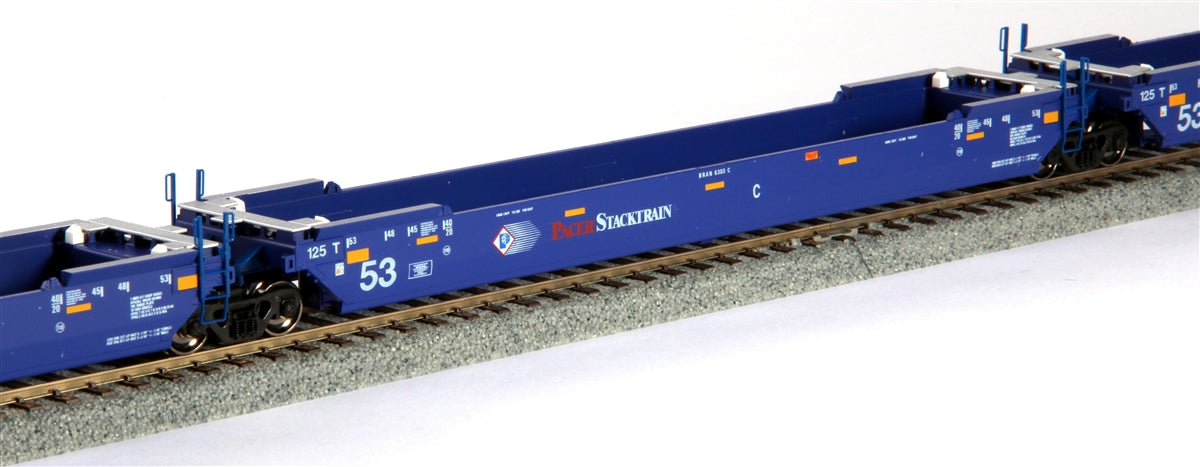 Kato 30-9033 HO Gunderson Maxi-IV 53' Double Stack Car Pacer (Pack of 3)