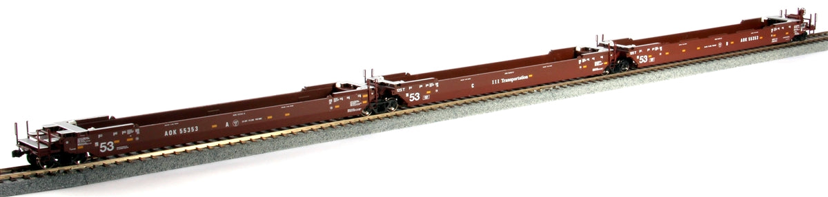 Kato 30-9035 HO Maxi-IV 53'Stack Car 3pk AOK #55353