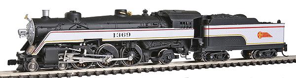 Model Power 87421 N Santa Fe Steam Semi-Streamlined 4-6-2 w/Tender