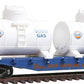 Model Power 98161 HO Gulf 40' Flatcar with Removable Twin Tanks