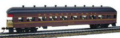 Model Power 99919 67'  Pennsy Harriman Car Observation Car W/ Knuckle Couplers