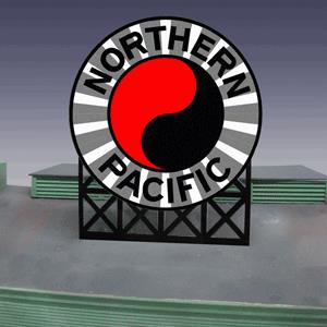 Miller Engineering 1171 O/HO Northern Pacific Animated Billboard Sign