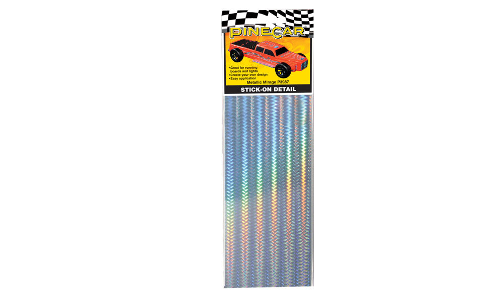 PineCar P3987 Metallic Mirage Stick on Decals