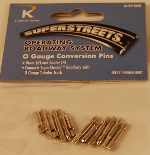 Lionel 6-21288 O Conversion Pins (8 Outer/4 Center)