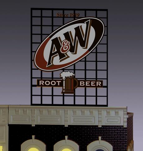 Miller Engineering 3061 HO/O A&W Root Beer Animated Billboard