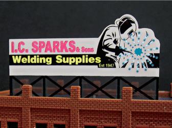 Miller Engineering 9382 N I.C. Sparks Animated Neon Billboard