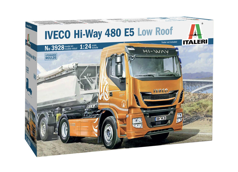 Italeri 3928 1:24 Iveco Hi-Way 480 E5 Low Roof Truck Plastic Model Kit