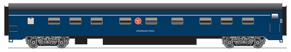 Rapido Trains 113050 HO Missouri Pacific Post War 6-6-4 Sleeper (Arkansas River)
