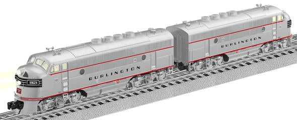 Lionel 6-38597 Burlington F3 AA Diesel Locomotive Set #9962-A/9962-C