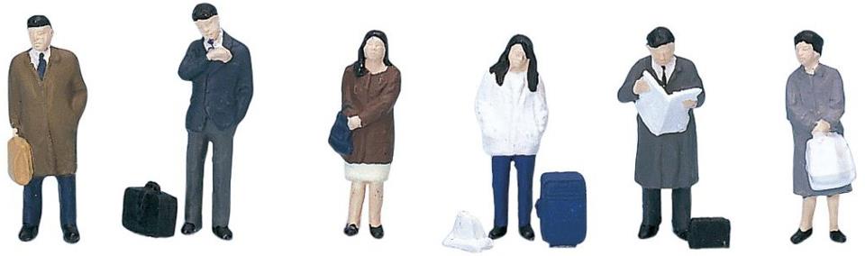 Kato 6-512  HO Standing Passengers (Box of 6)
