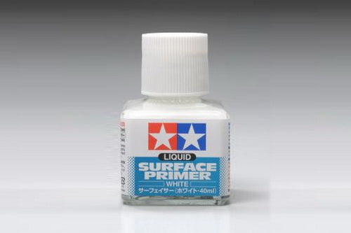 Tamiya 87096 Liquid Surface White Primer - 40 ml Bottle