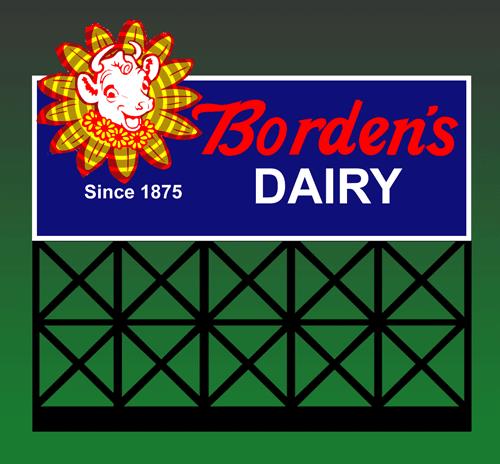 Miller Engineering 1052 N/HO Animated Neon Billboard Small