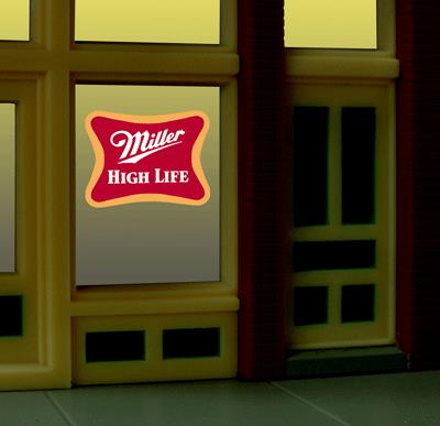 Miller Engineering 7777 HO/O Miller Beer Flashing Neon Window Sign