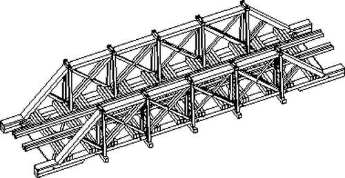 Midwest Products 3053 HO Eagle Pass Truss Bridge Building Kit