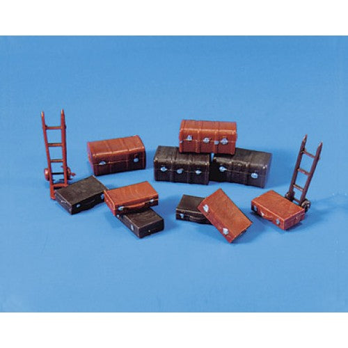 Modelscene 5062 HO Trucks/Suitcases & Trolley Sack Truck