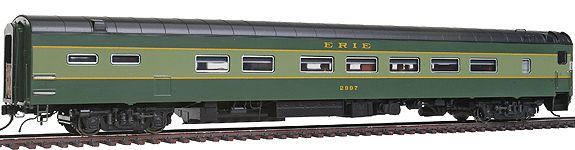 Rapido Trains 111018 HO Erie Buffet-Parlor, Lighted, Assembled #2997