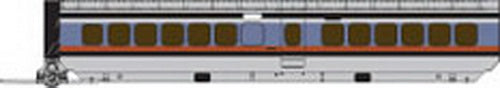 Rapido Trains 200202 HO Penn Central TurboCoach IC-36/37 Passenger Coach #72