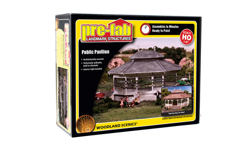 Woodland Scenics PF5189 HO Public Pavilion Building Kit