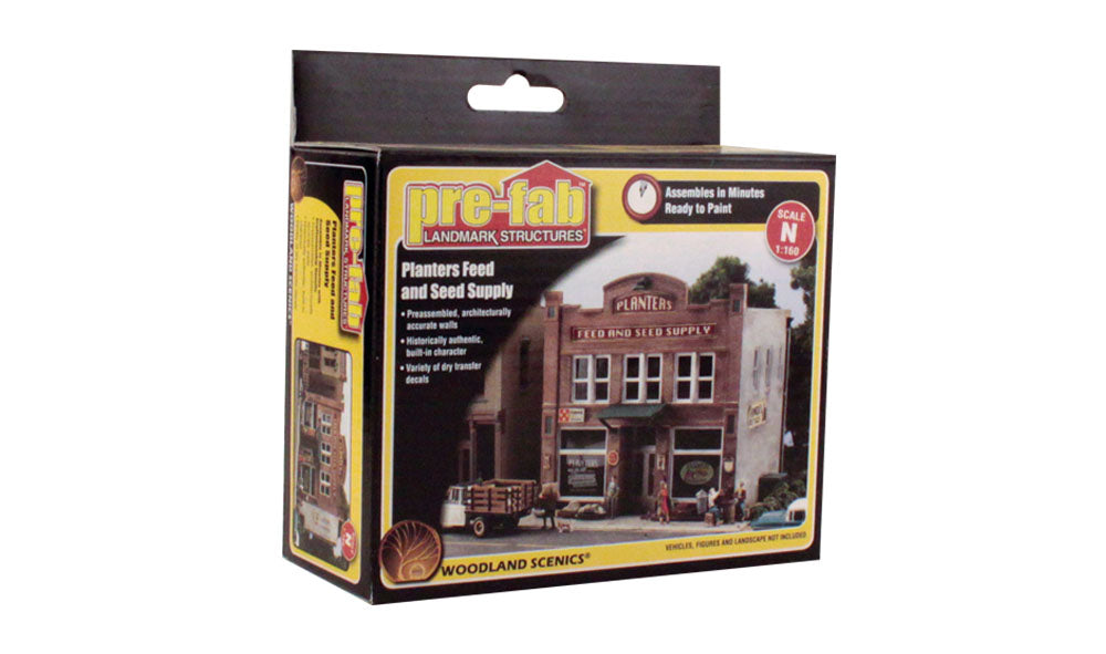 Woodland Scenics PF5201 N Planters Feed and Seed Supply Building Kit