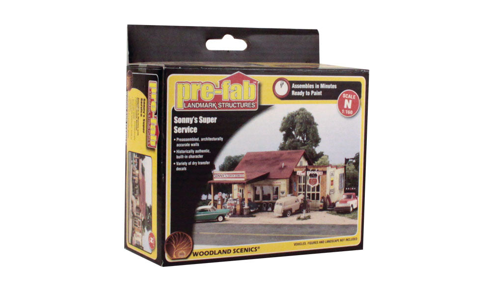 Woodland Scenics PF5203 N Scale Sonny's Super Service Building Kit